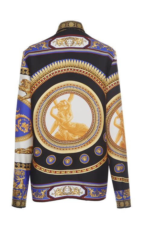 red and gold versace shirt|Versace long sleeve t shirt.